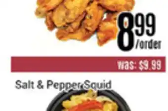 Nations Fresh Foods Salt & pepper squid offer