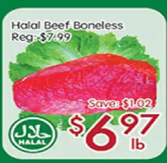 Sunny Food Mart Halal beef boneless offer