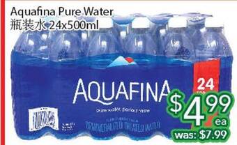 Ample Food Market Aquafina pure water 24x500ml offer