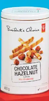 Shoppers Drug Mart Pc rolled wafers chocolate hazelnut offer