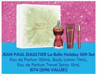 Shoppers Drug Mart Jean paul gaultier la belle holiday gift set offer