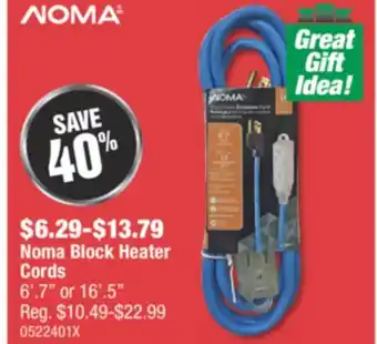 PartSource Noma block heater cords offer