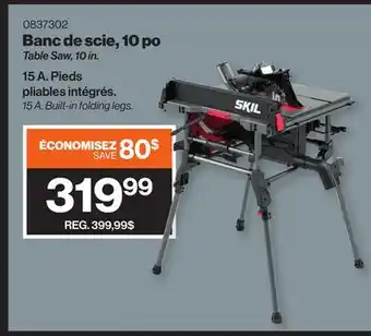 Patrick Morin Table saw, 10 in offer