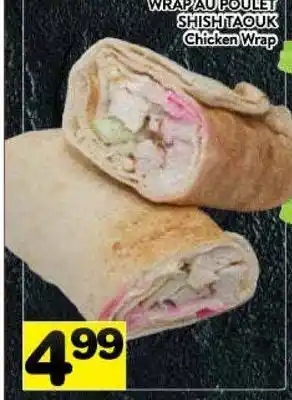 Supermarché PA Chicken wrap offer