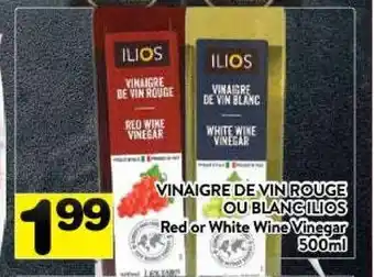 Supermarché PA Ilios red or white wine vinegar offer
