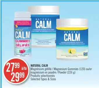 Pharmaprix Natural calm magnesium gummies (120) or powder (226 g) offer