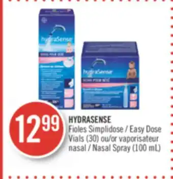 Pharmaprix Hydrasense easy dose vials (30) or nasal spray (100 ml) offer