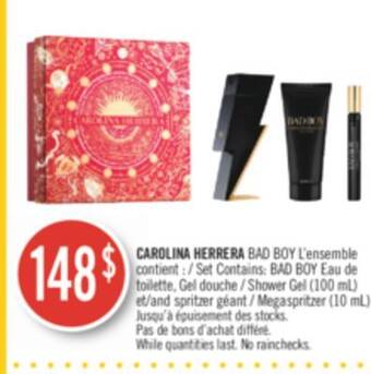 Pharmaprix Carolina herrera bad boy set offer