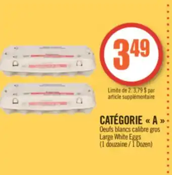 Pharmaprix Catégorie a large white eggs offer