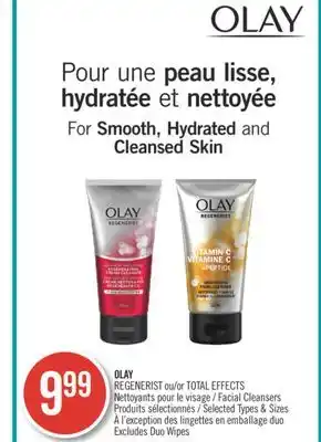 Pharmaprix Olay regenerist or total effects facial cleansers offer