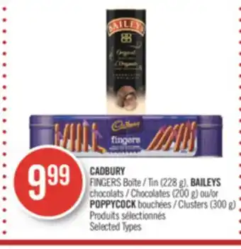 Pharmaprix Cadbury fingers tin (228 g), baileys chocolates (200 or (300 g) offer