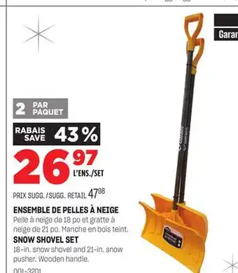 BMR Ensemble de pelles à neige offer
