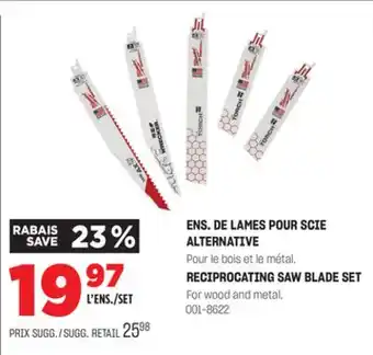 BMR Ens. de lames pour scie alternative offer