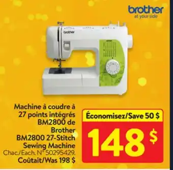 Walmart Brother bm2800 27-stitch sewing machine offer