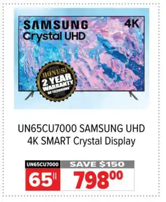 2001 Audio Video Samsung uhd 4k smart crystal display offer