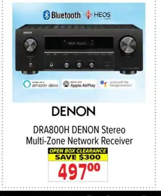 2001 Audio Video Denon stereo multi-zone network receiver offer