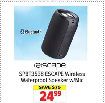2001 Audio Video Escape wireless waterproof speaker w/mic offer