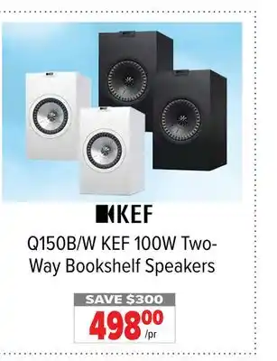 2001 Audio Video Kef 100w two- way bookshelf speakers offer