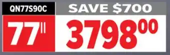 2001 Audio Video Samsung 77 inch s90c series oled 4k smart tv offer