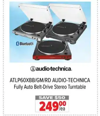2001 Audio Video Audio-technica fully auto belt-drive stereo turntable offer