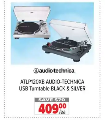 2001 Audio Video Audio-technica usb turntable black & silver offer