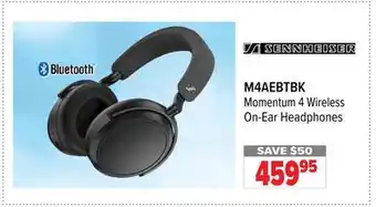 2001 Audio Video Sennheiser momentum 4 wireless on-ear headphones offer