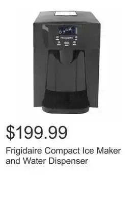 Costco Frigidaire compact ice maker and water dispenser offer