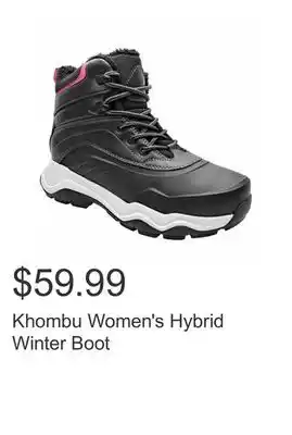 Costco Khombu women's hybrid winter boot offer
