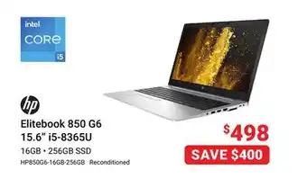 Visions Electronics Hp elitebook 850 g6 15.6 i5-8365u offer
