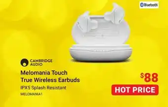 Visions Electronics Cambridge audio melomania touch true wireless earbuds offer