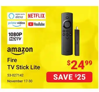 Visions Electronics Amazon fire tv stick lite offer