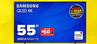 Visions Electronics Samsung qled 4k 55 q60ca smart tv offer