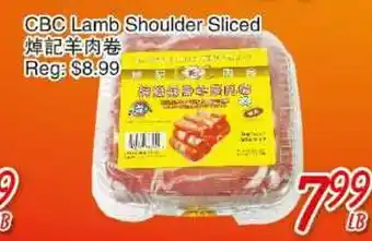 Foody Mart Cbc lamb shoulder sliced offer