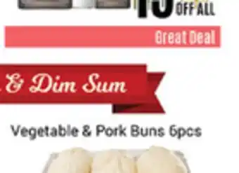 Nations Fresh Foods Vegetable & pork buns offer