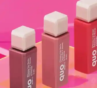 Shoppers Drug Mart Quo beauty mini glossy lip stain set offer