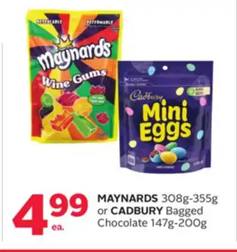 Rexall Maynards 308g-355g or cadbury bagged chocolate 147g-200g offer