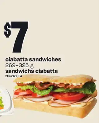 Independent City Market Sandwichs ciabatta, 269-325 g offer