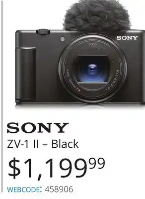 Vistek Sony zv-1 ii-black offer