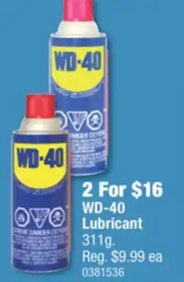 PartSource Wd-40 lubricant offer