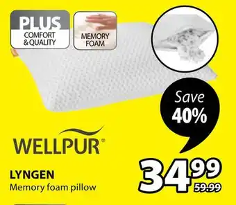 JYSK Lyngen memory foam pillow offer