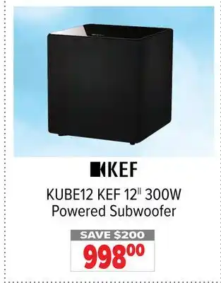 2001 Audio Video Kef 12 300w powered subwoofer offer