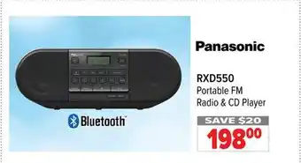2001 Audio Video Panasonic portable fm radio & cd player offer
