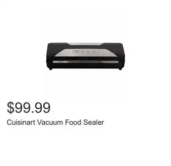 Costco Cuisinart vacuum food sealer offer