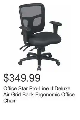 Costco Office star pro-line ii deluxe air grid back ergonomic office chair offer