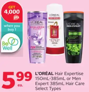 Rexall L' oréal hair expertise 150ml-385ml or men expert 385ml hair care offer