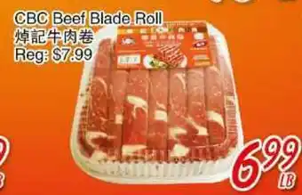 Foody Mart Cbc beef blade roll offer