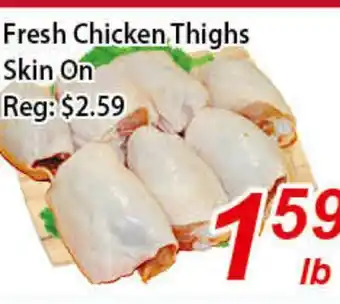 Seasons Foodmart Fresh chicken thighs skin on offer