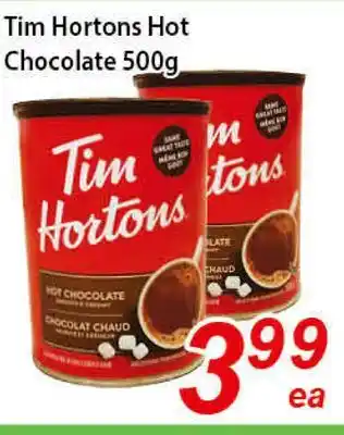 Seasons Foodmart Tim hortons hot chocolate offer