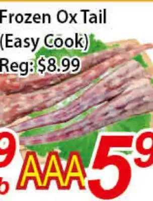 Seasons Foodmart Frozen ox tail (easy cook) offer
