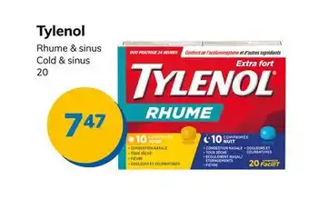 Accès pharma Tylenol cold & sinus offer
